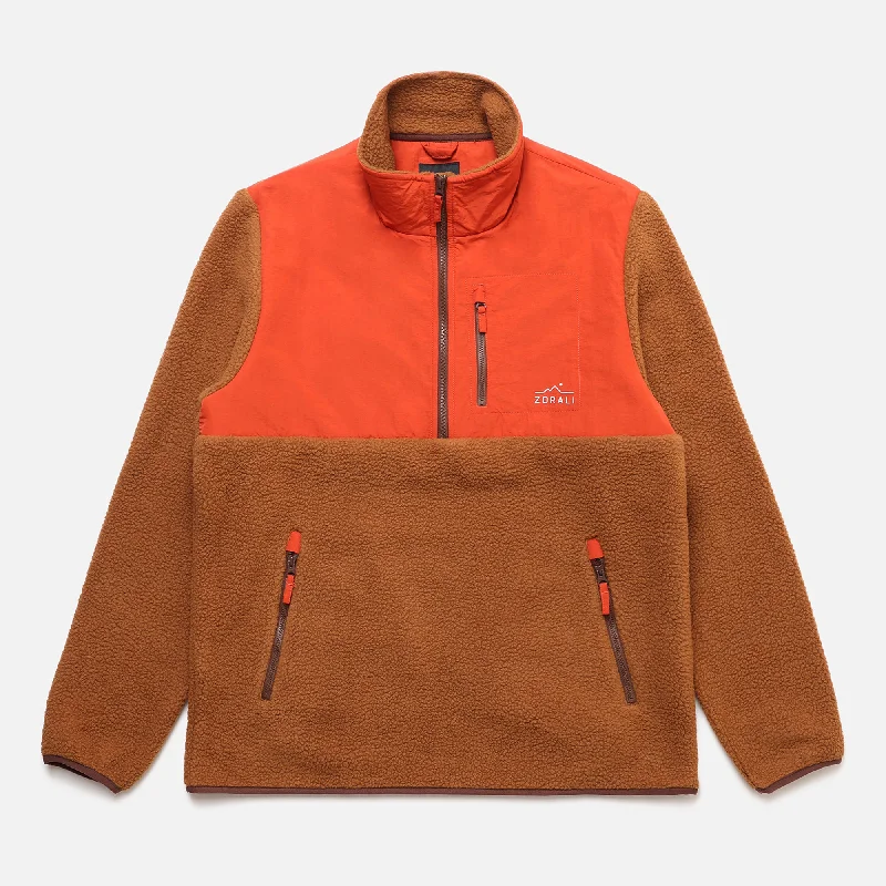 1/4 Zip Fleece Canyon Red