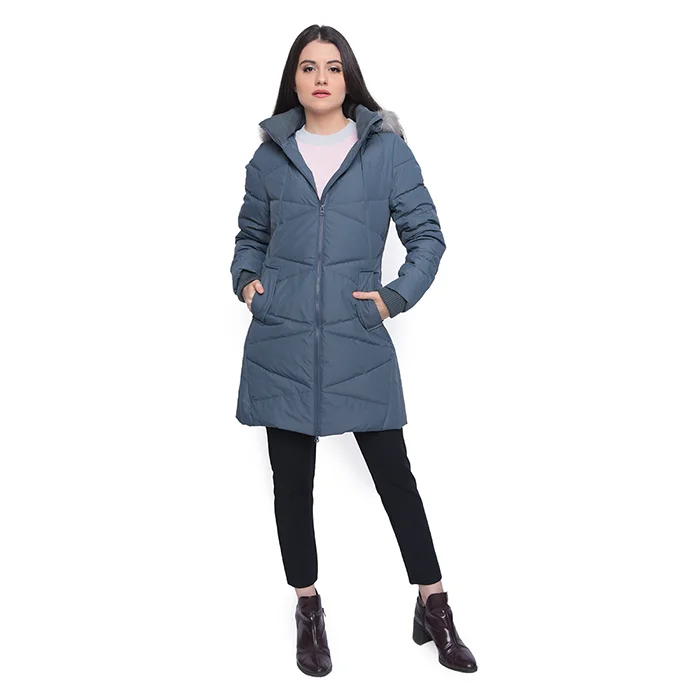 Adult Slim Fit Long Goose Down Jacket