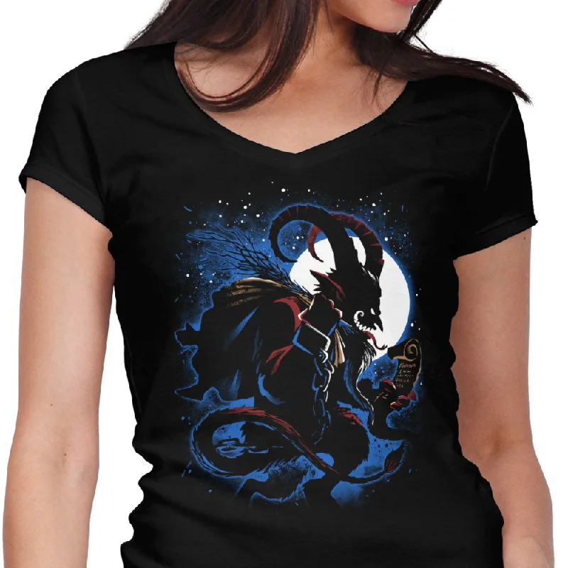 The Christmas Devil - Women's V-Neck