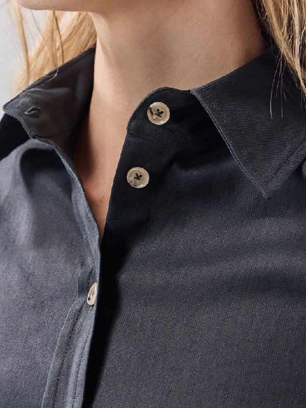 Batch 05 - Womens Black Linen - Shirt