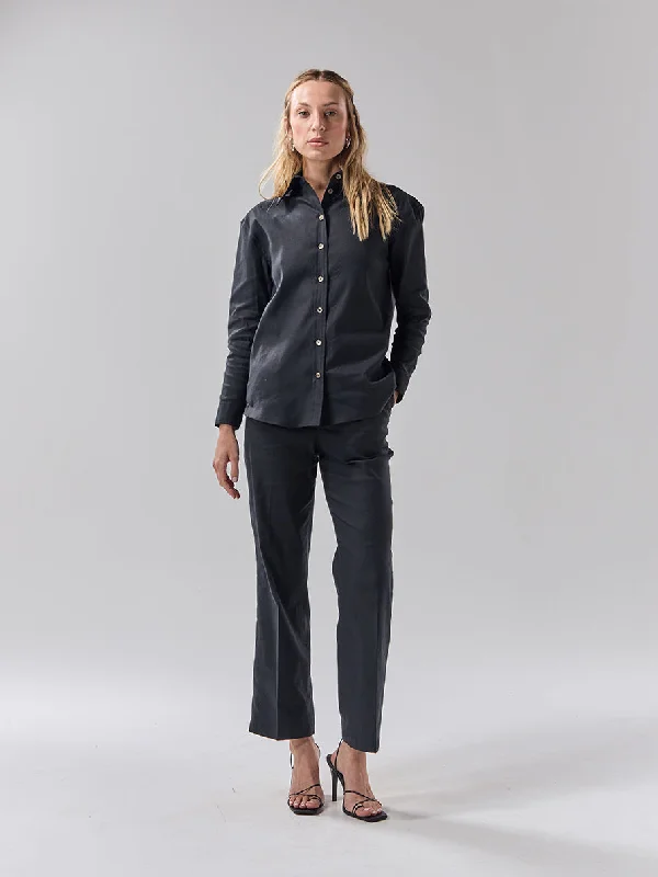 Batch 05 - Womens Black Linen - Shirt