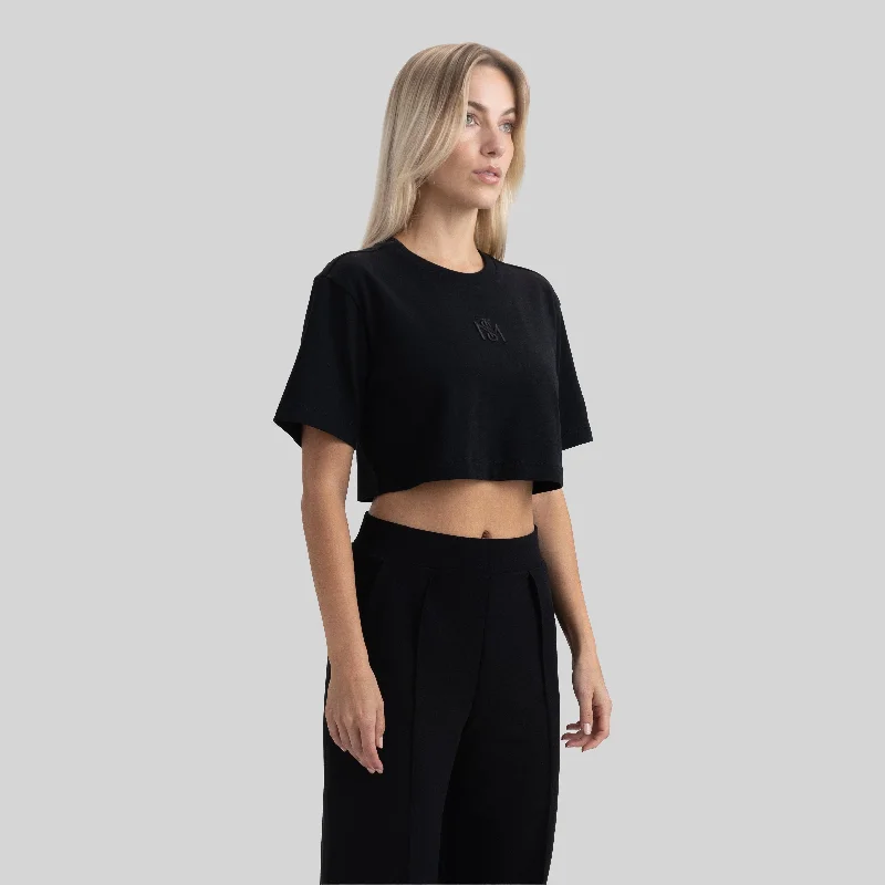 BENZ CROP TOP BLACK