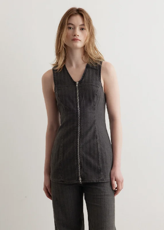 Biker Zip Vest