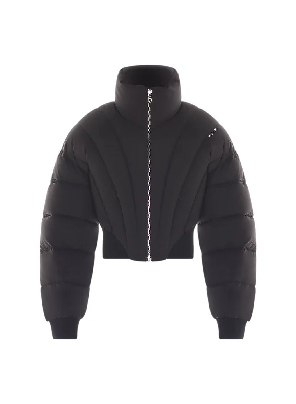 black puffer jacket