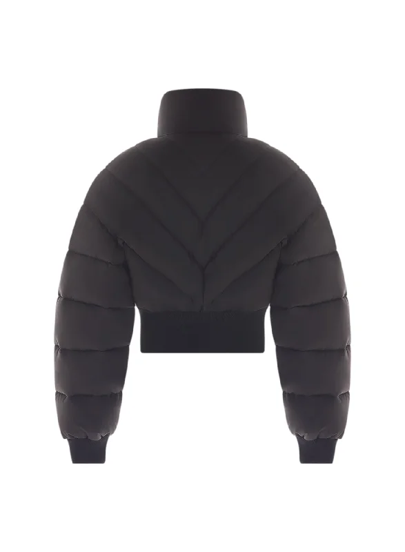 black puffer jacket