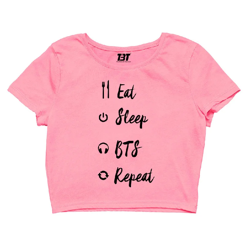 Crop Top - Eat Sleep K-pop Repeat