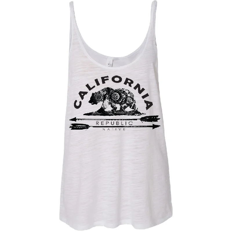 California Republic Native Bear Monochrome Slouchy Tank