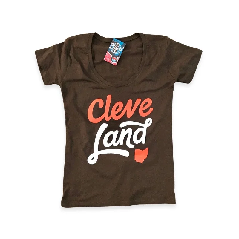 CleveLand Ohio - Team Script - Womens Tshirt