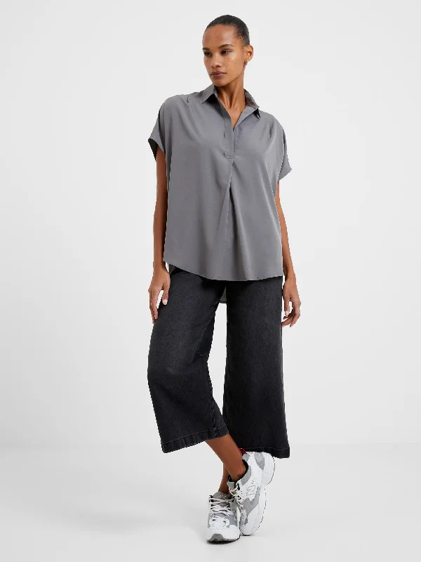 Crepe Light Recycled Popover Shirt