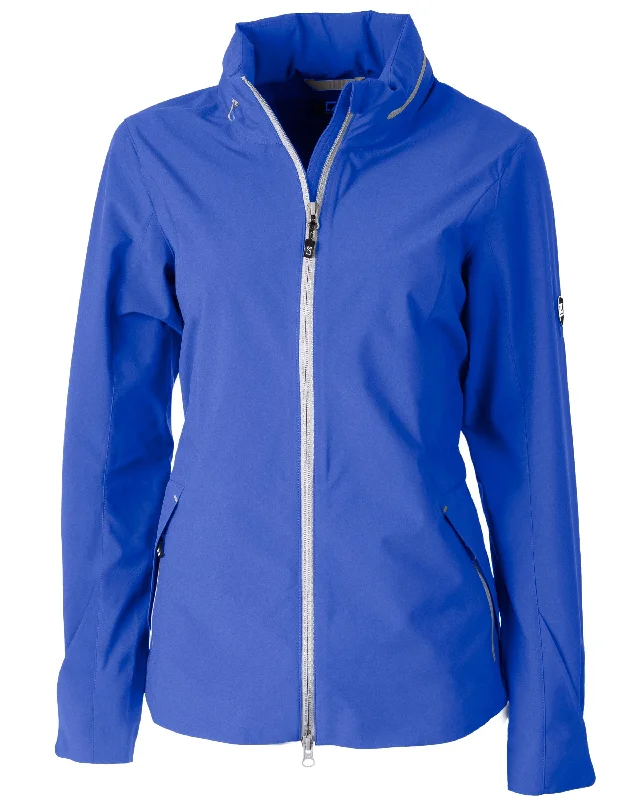 Cutter & Buck Vapor Water Repellent Stretch Ladies Full Zip Rain Jacket