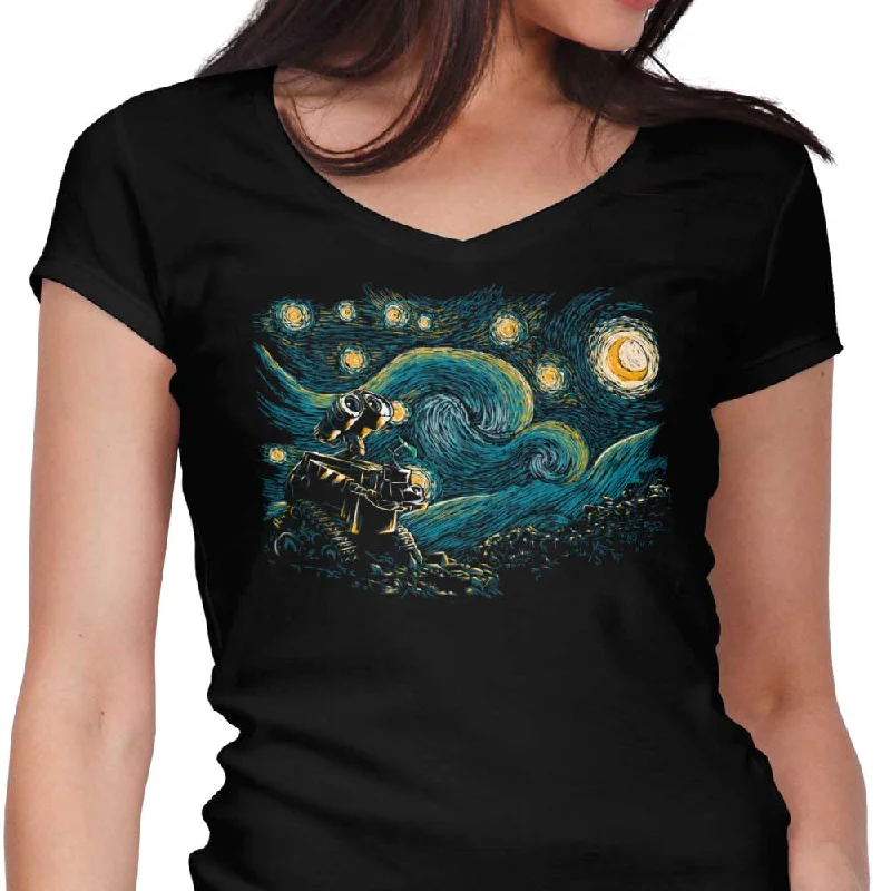 Starry Robot - Women's V-Neck