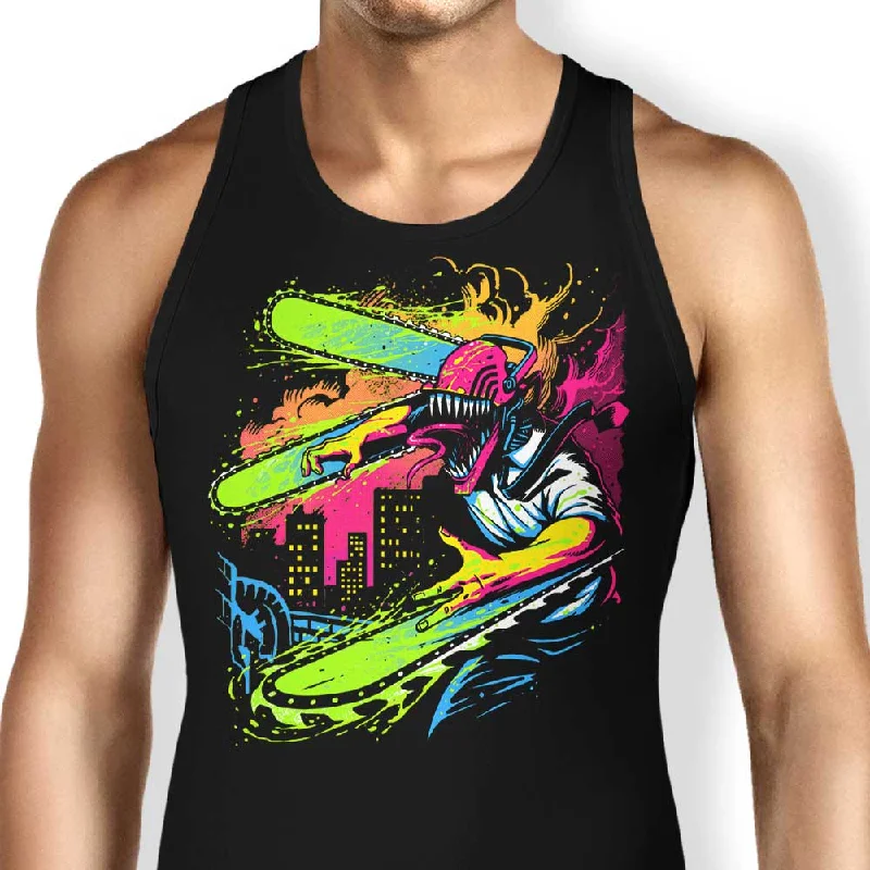 Neon Chainsaw - Tank Top