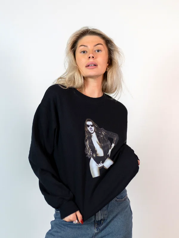 F*CK OFF SWEATSHIRT - SORT