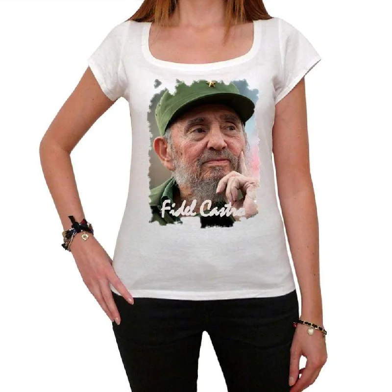 Fidel Castro, Women's Short Sleeve Scoop Neck Tee 00139