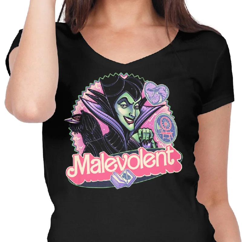 Women's Premium V-Neck / Black / S