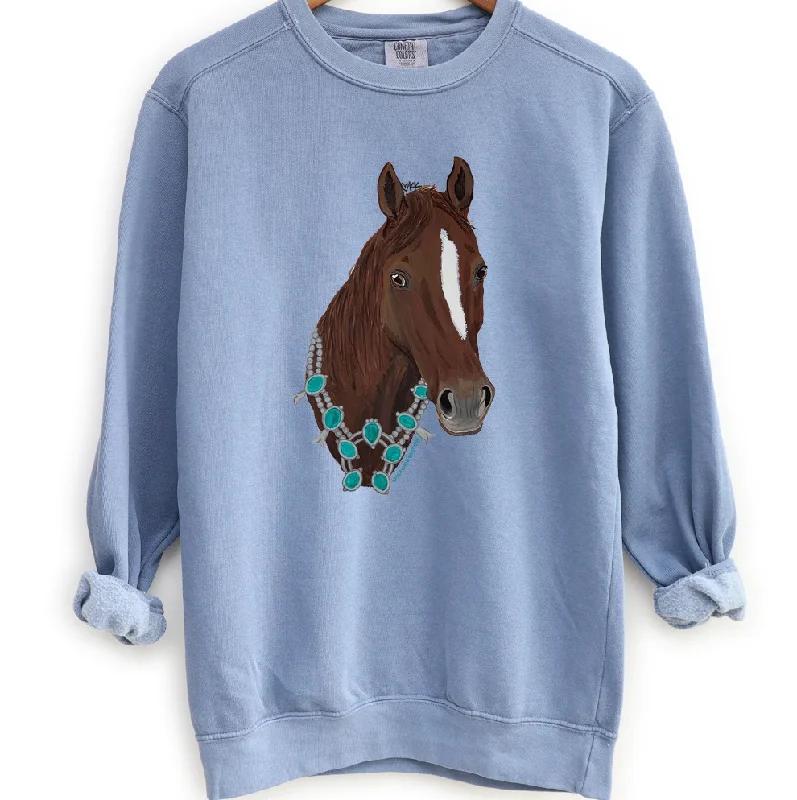 Horse Squash Crewneck (S-3XL) - Multiple Colors!