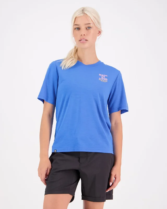 Icon Merino Air-Con Relaxed Tee - Pop Blue