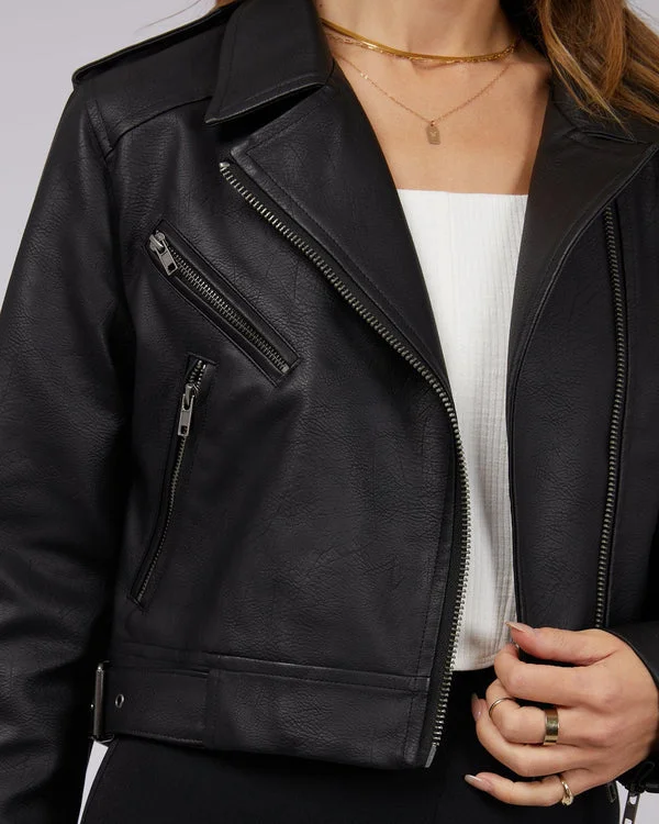 Jorge Demi Moto Jacket Black