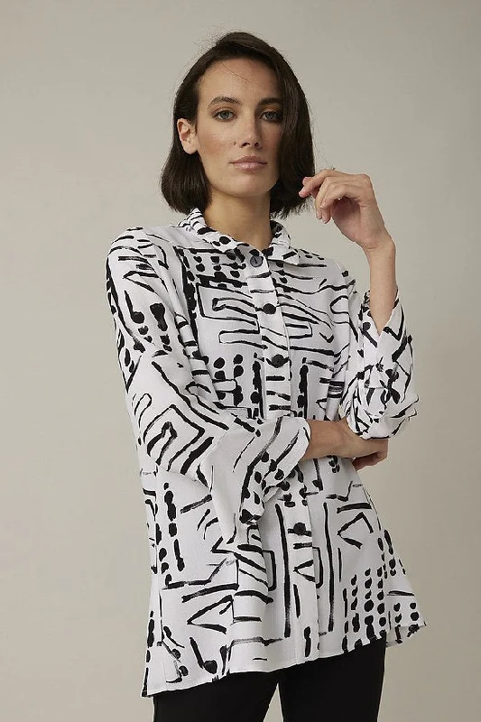 Joseph Ribkoff Printed Blouse Style Top