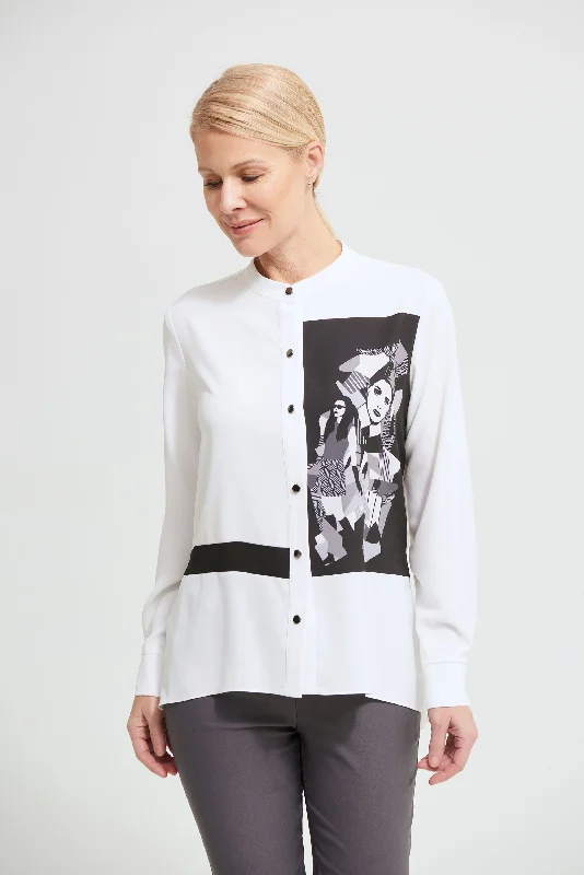 Joseph Ribkoff Printed Georgette Blouse