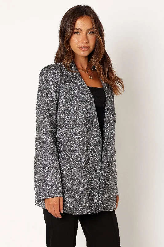 Kaliyah Shimmer Blazer - Black