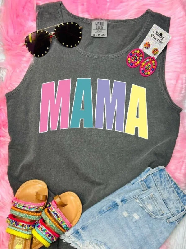 Mama rainbow comfort color tanks