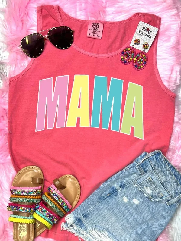 Mama rainbow comfort color tanks