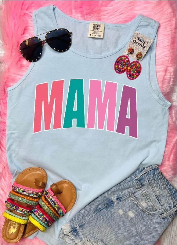 Mama rainbow comfort color tanks