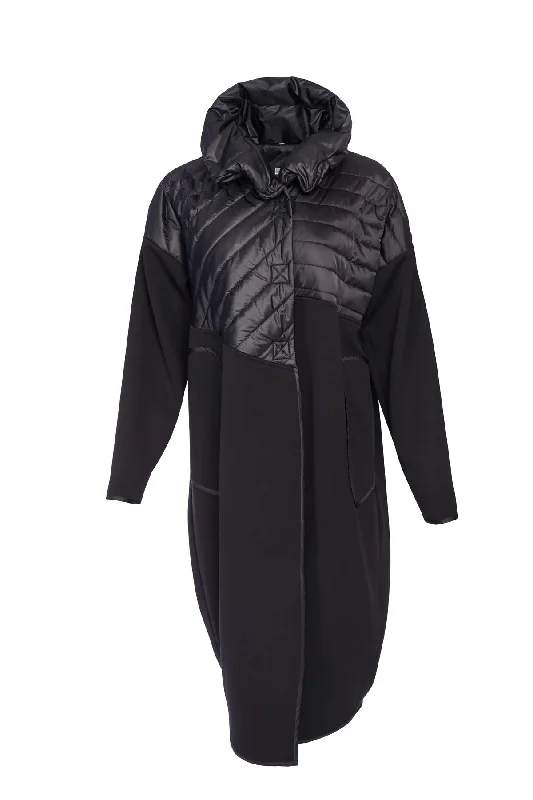 Naya Coat With Quilted Top Section