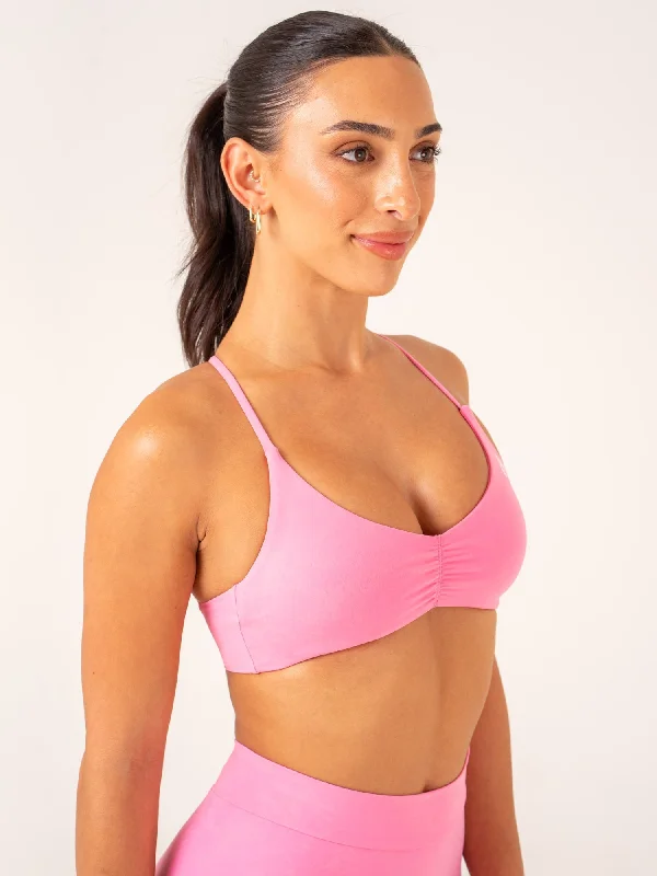 NKD Stonewash Sports Bra - Pink Stonewash