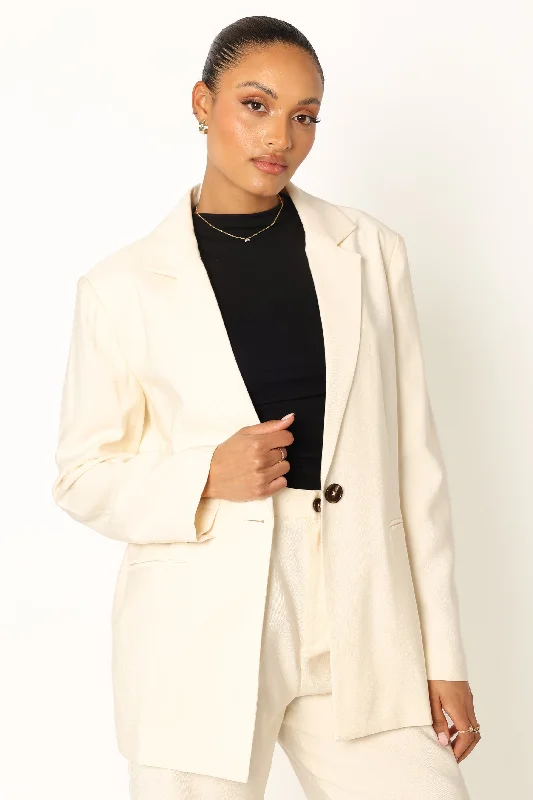 Noelle Oversized Blazer - Cream