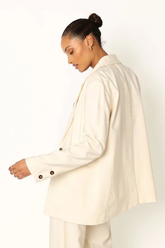 Noelle Oversized Blazer - Cream