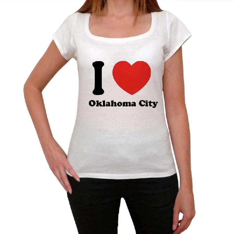 Oklahoma City T shirt woman,traveling in, visit Oklahoma City,Women's Short Sleeve Round Neck T-shirt 00031