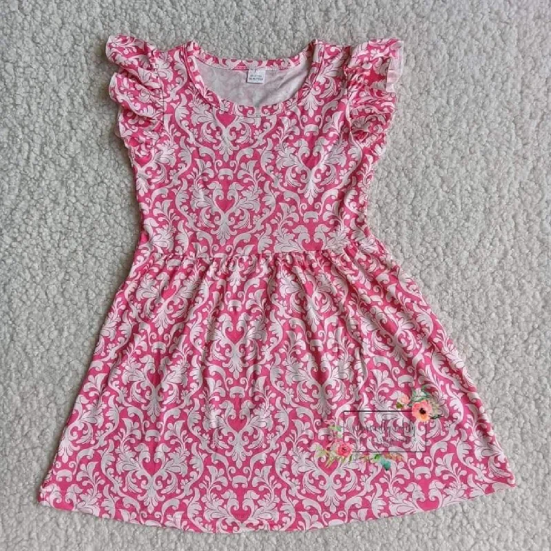 Pink Ruffle Twirl Dress