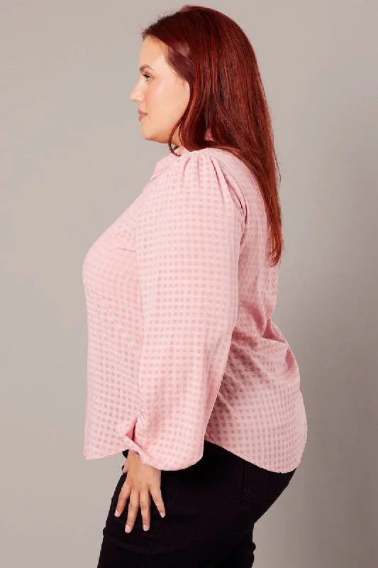 Pink Shirt Long Sleeve