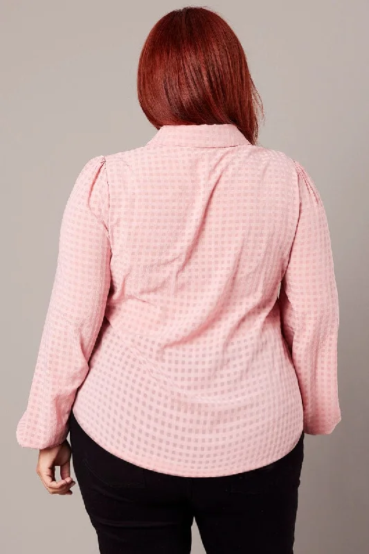 Pink Shirt Long Sleeve