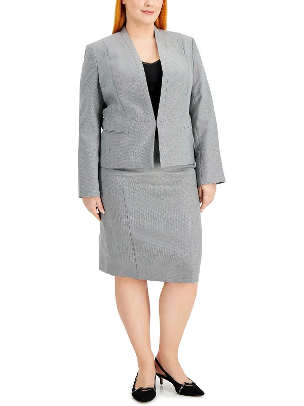 Plus Womens 2PC Pencil Skirt Suit