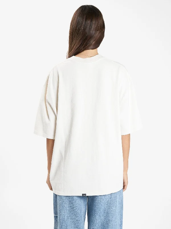 Reality Check Oversized Tee - Heritage White