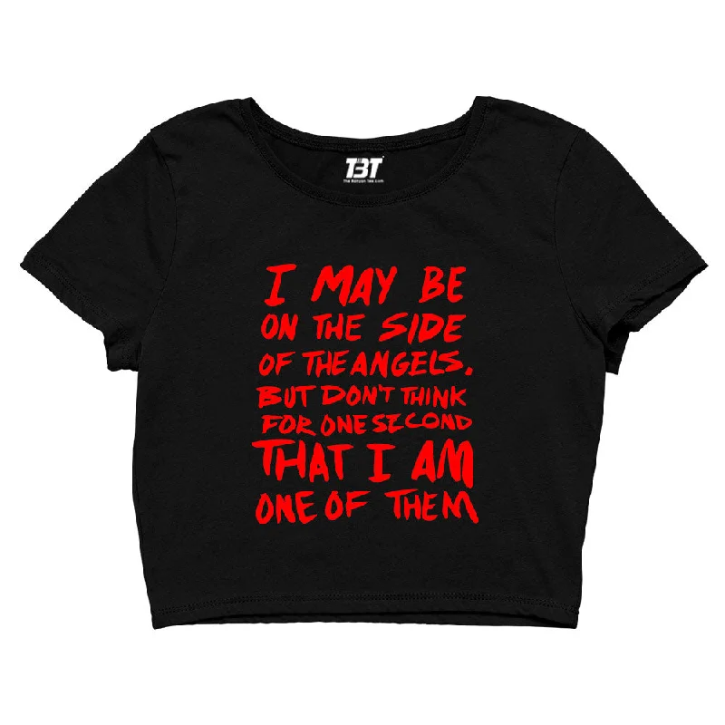 Crop Top - I May Be On The Side Of Angels