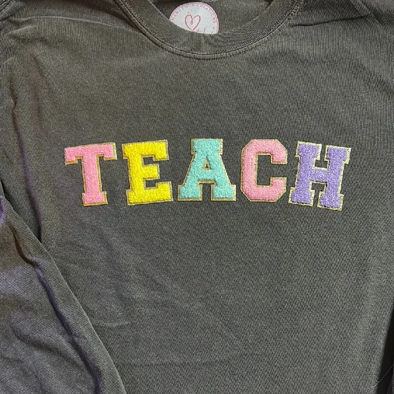 Teach Chenille Patch Tshirt