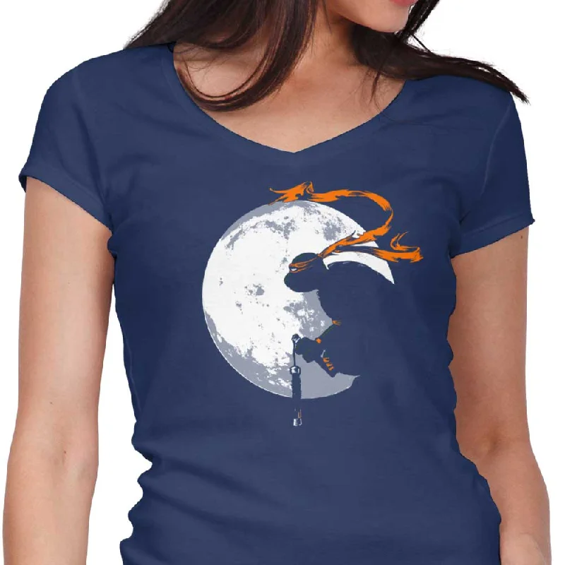 Women's V-Neck / Navy / S