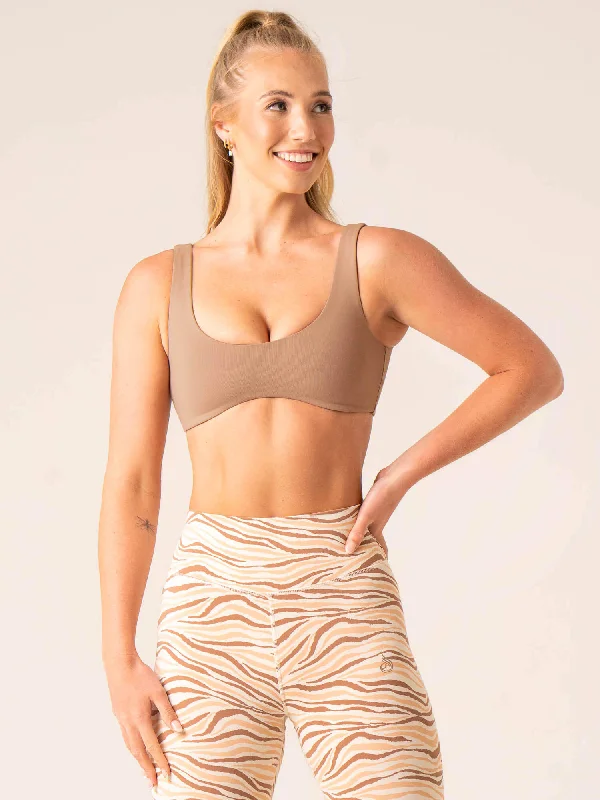 Unstoppable Lounge Bra - Mocha