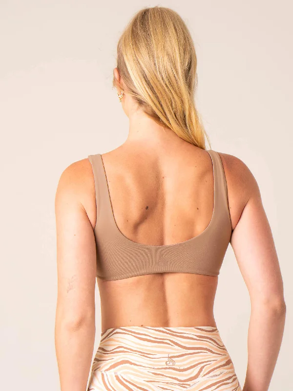 Unstoppable Lounge Bra - Mocha