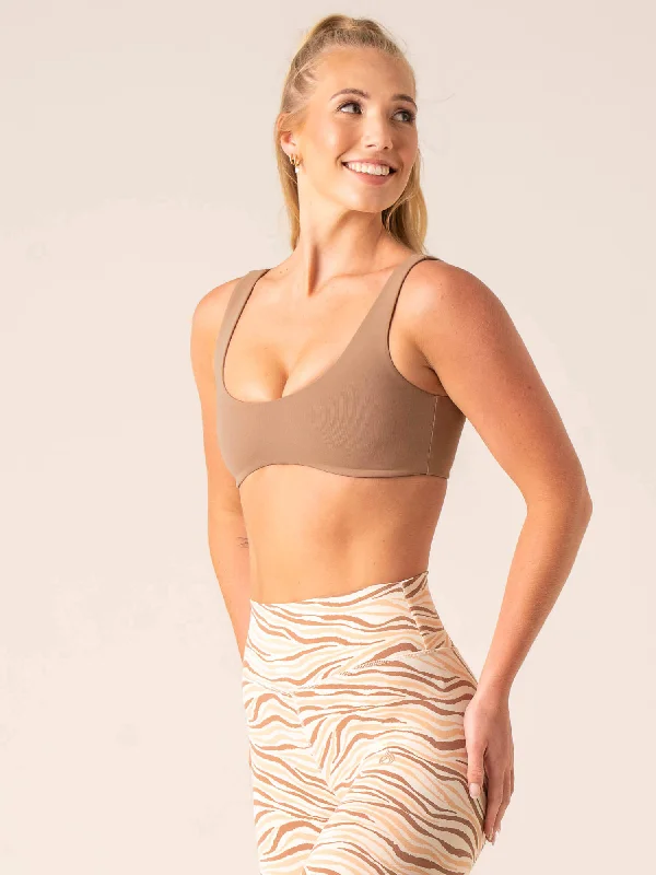 Unstoppable Lounge Bra - Mocha