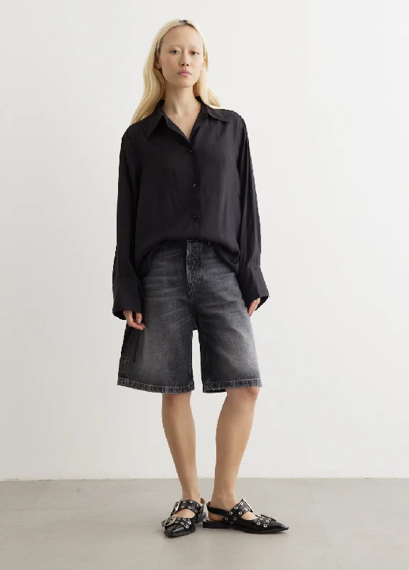 Viscose Habotai Oversized Shirt