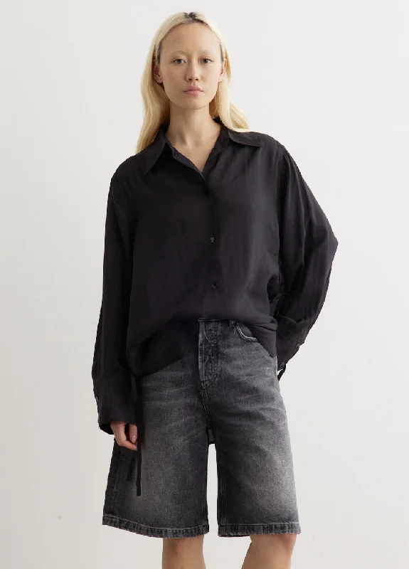 Viscose Habotai Oversized Shirt