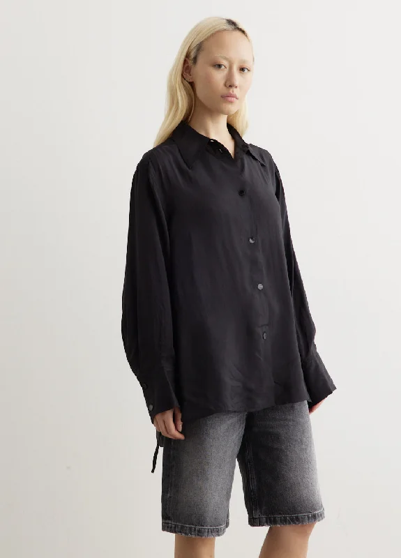 Viscose Habotai Oversized Shirt