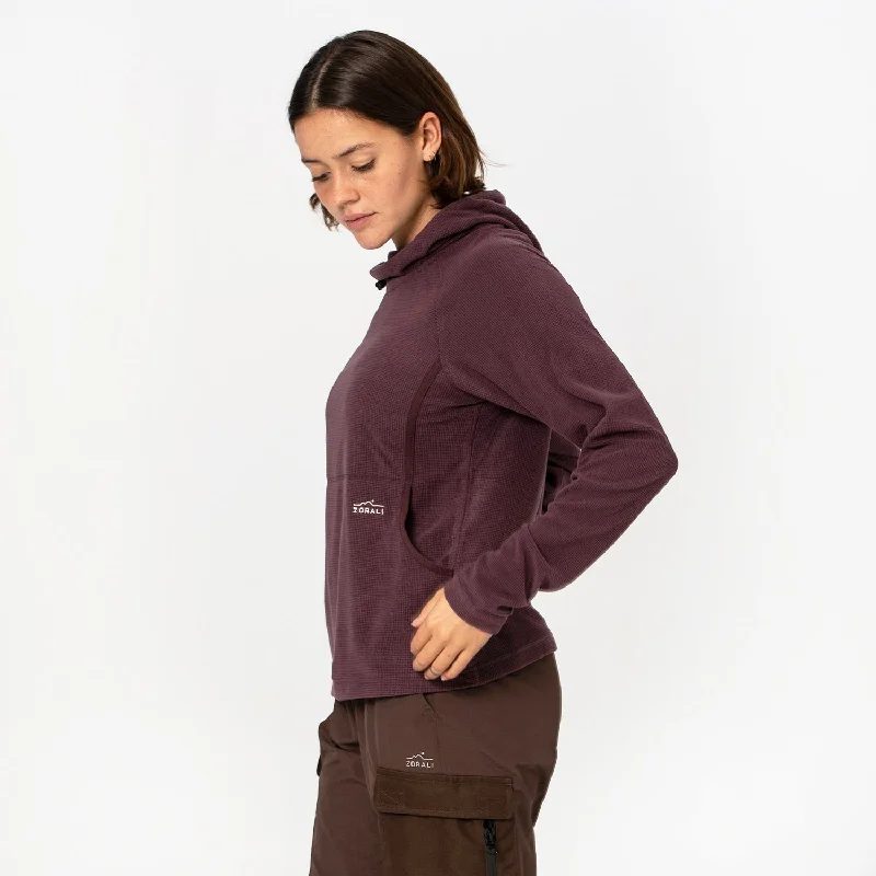 Womens Air-Grid Fleece Berry