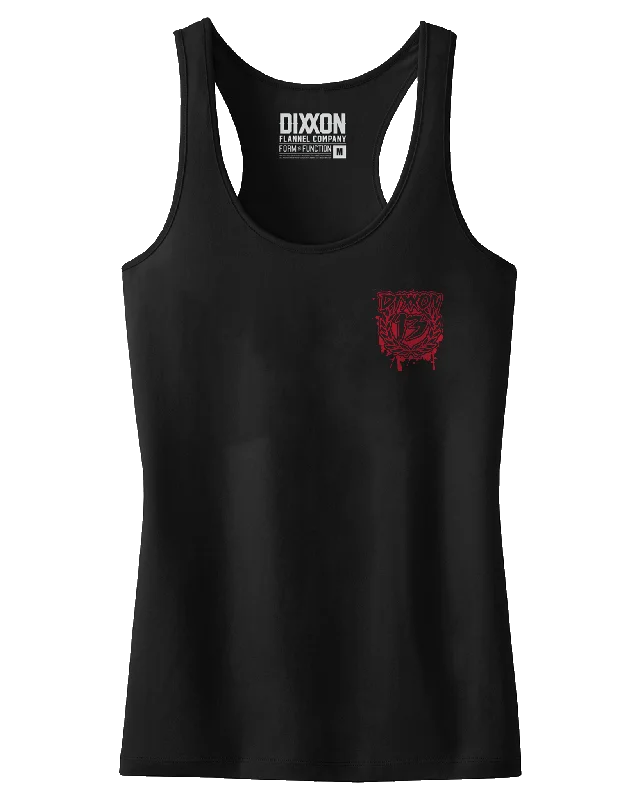 Women's Sink or Swim Fitted Tank - Black