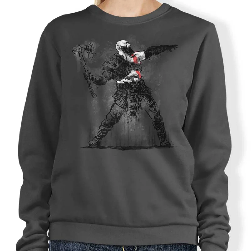 God Throwing Axe - Sweatshirt